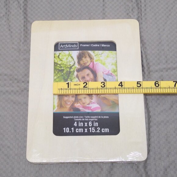 ArtMinds Unfinished Frame 4x6 in. Set of 2 Portrait or Landscape Natural Finish - Picture 6 of 7